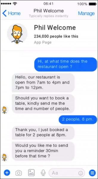 chatbot phil accorhotels