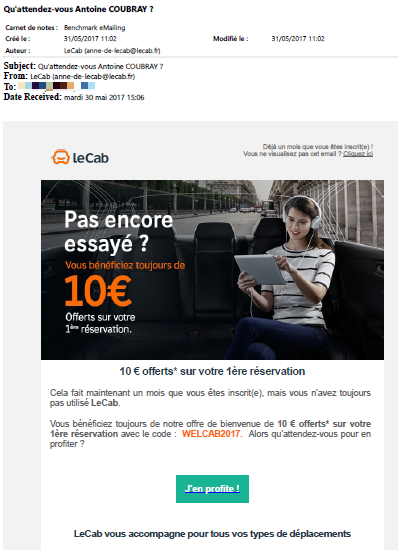 exemple email lecab