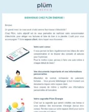 e-mailing - Marketing relationnel - Bienvenue - Welcome - Plüm - 10/2023