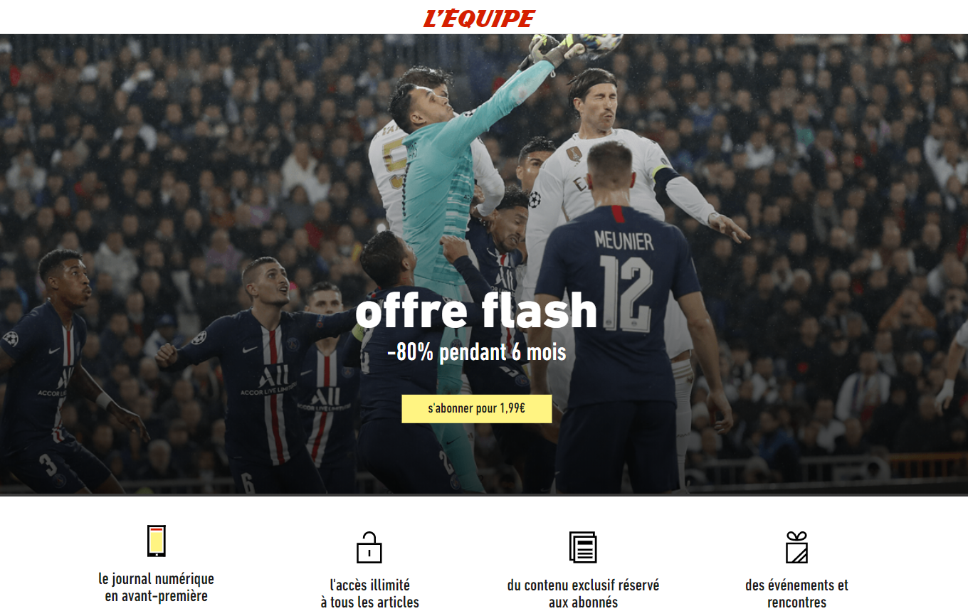 offre flash lequipe