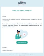 e-mailing - Enquêtes Clients - Consultation client - Plüm - 12/2019