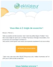 e-mailing - Transactionnels - Finalisation ouverture de compte/inscription - Ekwateur - 01/2020