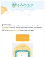 e-mailing - Marketing relationnel - Alerting - Ekwateur - 01/2020