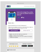 e-mailing - Marketing marque - Communication Produits - Nouveaux produits - Communication Services - Nouveaux Services - CIC - 02/2020