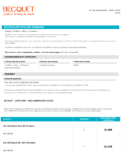 e-mailing - Transactionnels - Confirmation de commande - Becquet - 10/2021