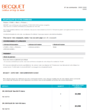 e-mailing - Transactionnels - Confirmation de commande - Becquet - 02/2020