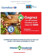 e-mailing - Marketing Acquisition - Jeu promo - Carrefour - 02/2020