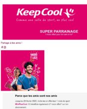 e-mailing - Marketing Acquisition - Parrainage - Keep Cool - 02/2020