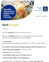 e-mailing - Marketing marque - Communication Services - Nouveaux Services - Macif - 02/2020