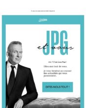 e-mailing - Collecte de données - Incitation inscription NL - Jean Paul Gaultier - 10/2022