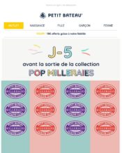 e-mailing - Marketing fidélisation - Animation / Vie du Programme de Fidélité - Incitation au réachat - Points et statut - Marketing Acquisition - Anniversaire marque - Gratuit - Cadeau - Marketing marque - Communication Produits - Nouveaux produits - Petit Bateau - 02/2020