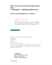 e-mailing - Marketing relationnel - Alerting - Slack - 02/2020