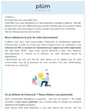 e-mailing - Marketing fidélisation - Animation / Vie du Programme de Fidélité - Marketing marque - Institutionnel - Marketing relationnel - Newsletter - Plüm - 04/2020