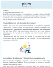 e-mailing - Marketing fidélisation - Animation / Vie du Programme de Fidélité - Marketing marque - Institutionnel - Marketing relationnel - Newsletter - Plüm - 02/2024