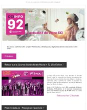 e-mailing - Marketing marque - Communication Services - Nouveaux Services - Marketing relationnel - Newsletter - CCI - 02/2020