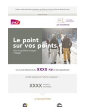 e-mailing - Marketing fidélisation - Incitation au réachat - Points et statut - Marketing Acquisition - Ventes flash, soldes, demarque, promo, réduction - SNCF - 02/2020