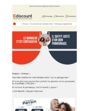 e-mailing - Marketing Acquisition - Parrainage - Cdiscount - 02/2020