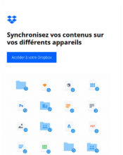 e-mailing - Marketing marque - Communication Produits - Nouveaux produits - Communication Services - Nouveaux Services - Dropbox - 03/2020