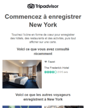 e-mailing - Marketing relationnel - Relance visiteurs site - Tripadvisor - 03/2020