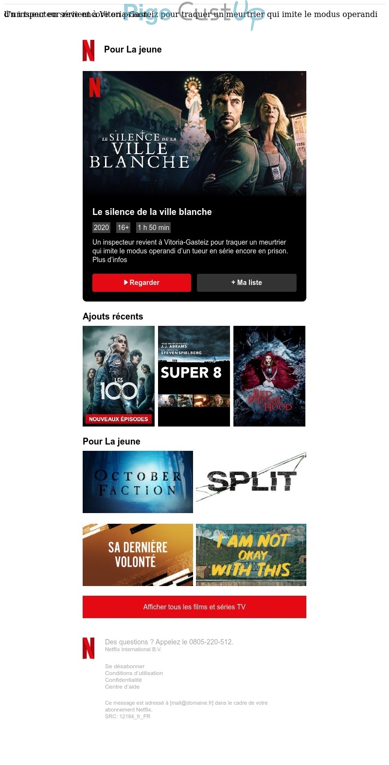 Acheter carte Netflix en ligne, Email direct