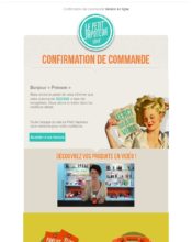 e-mailing - Transactionnels - Confirmation de commande - Le Petit Vapoteur - 10/2021