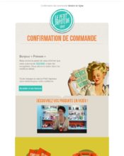 e-mailing - Transactionnels - Confirmation de commande - Le Petit Vapoteur - 03/2020
