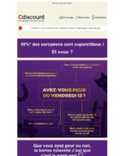 e-mailing - Marketing relationnel - Calendaire (Noël, St valentin, Vœux, …) - Marketing fidélisation - Incitation au réachat - Marketing marque - Nouveau canal - Cdiscount - 03/2020
