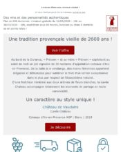 e-mailing - Marketing marque - Communication Produits - Nouveaux produits - Marketing fidélisation - Incitation au réachat - Vigneron Indépendant - 03/2020