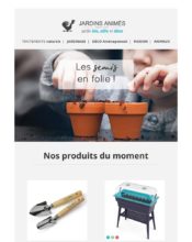 e-mailing - Jardins animés - 03/2020