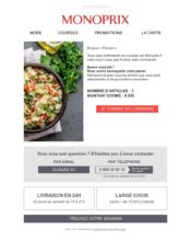 e-mailing - Marketing Acquisition - Panier abandonné - Monoprix - 03/2020