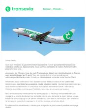 e-mailing - Transavia - 03/2020