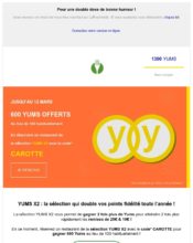 e-mailing - Marketing fidélisation - Animation / Vie du Programme de Fidélité - Incitation au réachat - Points et statut - Marketing Acquisition - Ventes flash, soldes, demarque, promo, réduction - Lafourchette - 03/2020