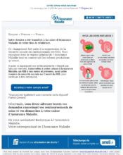 e-mailing - Marketing relationnel - Bienvenue - Welcome - CPAM - 03/2020