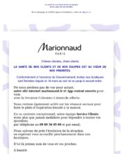 e-mailing - Marketing marque - Institutionnel - Marketing relationnel - Newsletter - Marionnaud - 03/2020