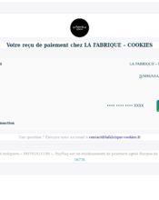 e-mailing - Transactionnels - Confirmation de paiement - La Fabrique - 03/2020