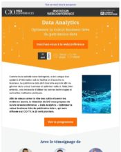 e-mailing - Marketing relationnel - Evénement - CIO - 03/2020
