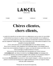 e-mailing - Lancel - 03/2020