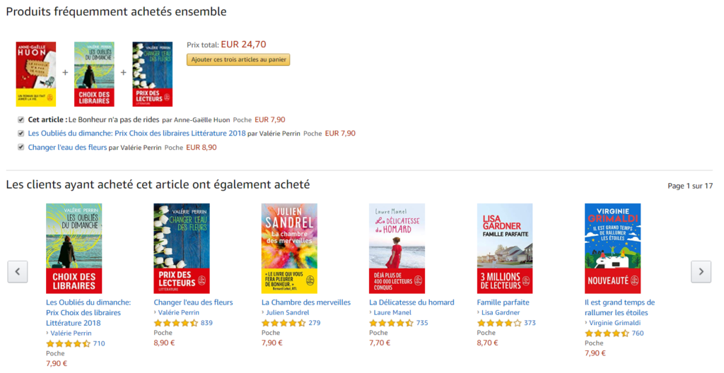 amazon recommandation produits