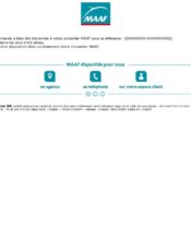 e-mailing - Service Clients - Réclamations - Maaf - 03/2020