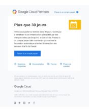 e-mailing - Marketing relationnel - Alerting - Transactionnels - Incitations à ouverture compte - Google - 03/2020