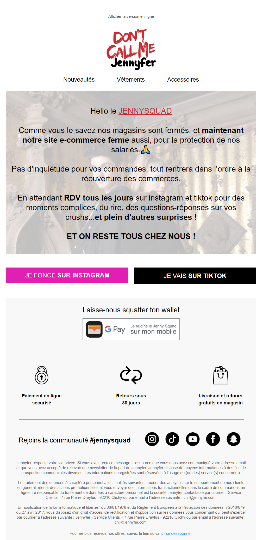 exemples emails coronavirus jennyfer