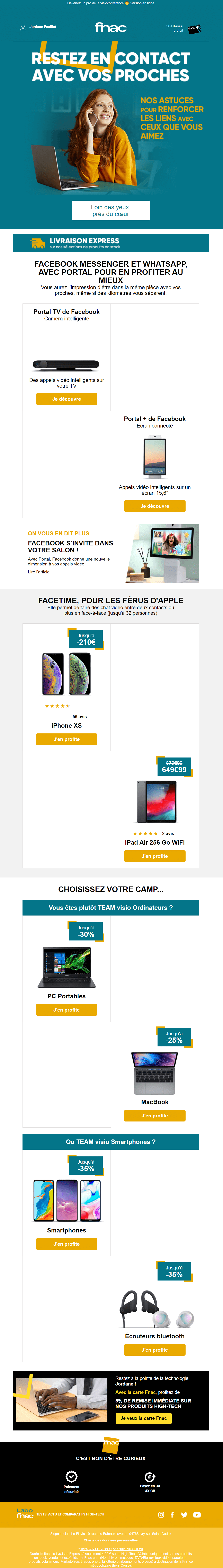 exemples emails coronavirus fnac