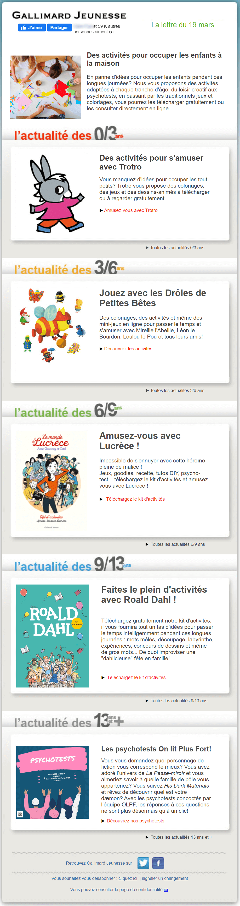 exemples emails coronavirus gallimard jeunesse