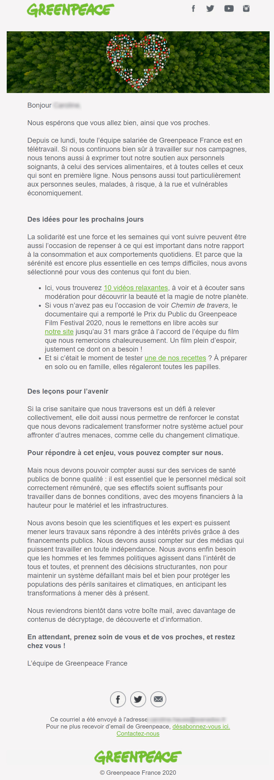 exemples emails coronavirus greenpeace