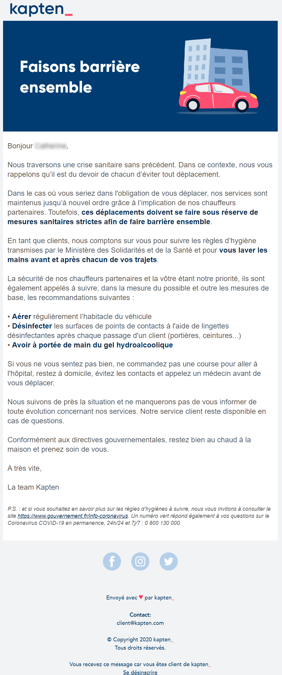 exemples emails coronavus kapten