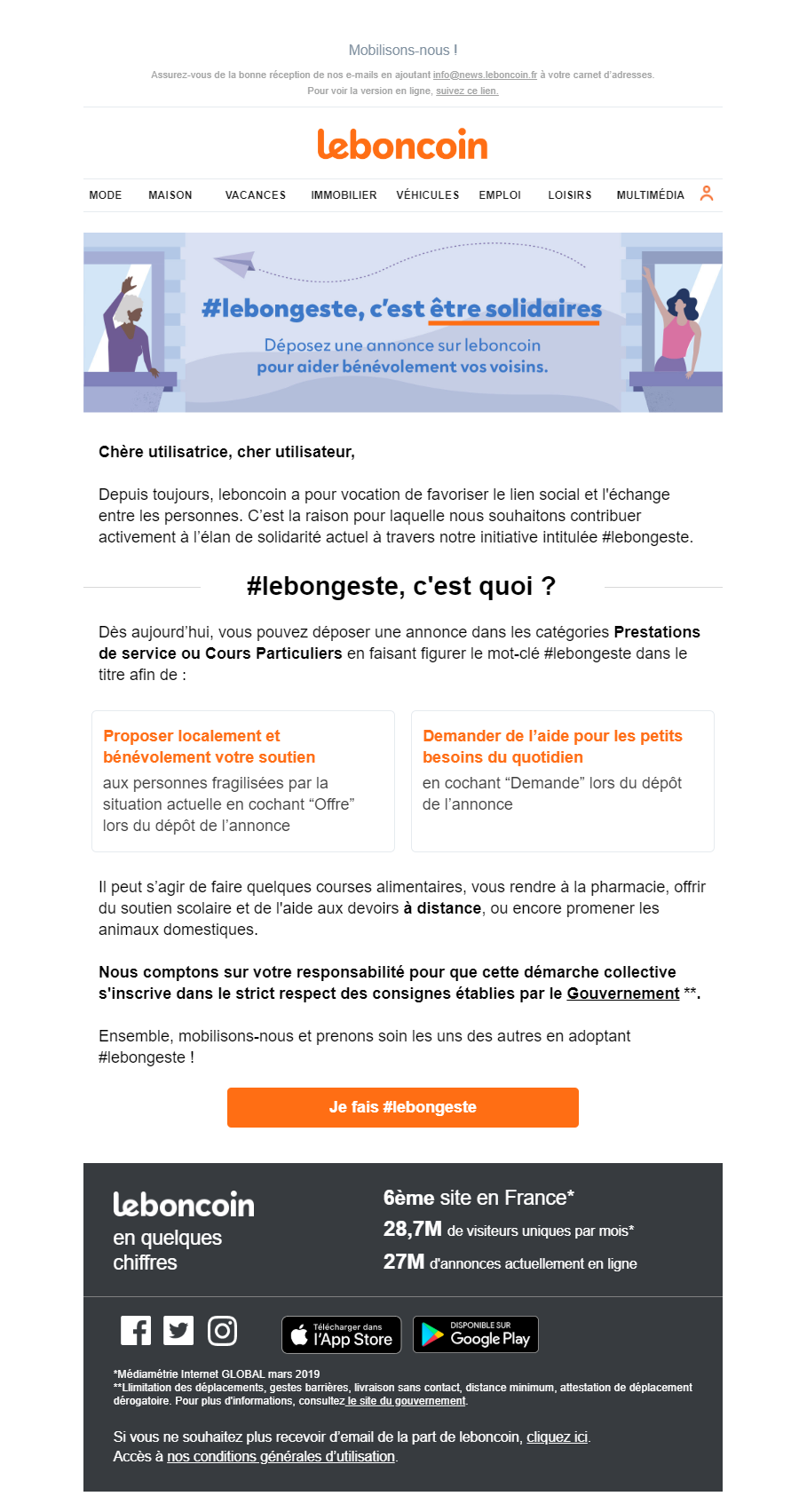 exemples emails coronavirus leboncoin
