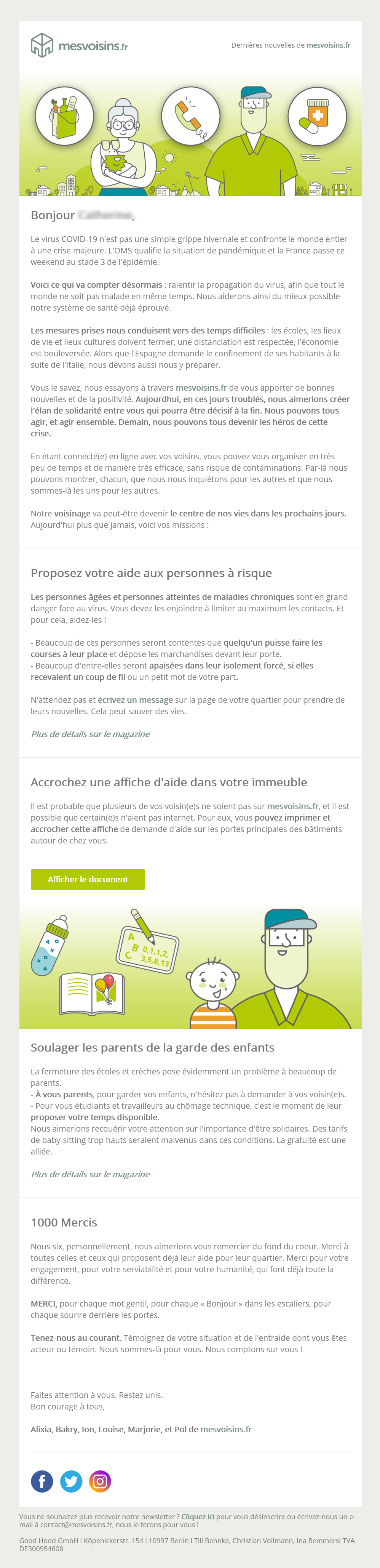 exemples emails coronavirus mesvoisins