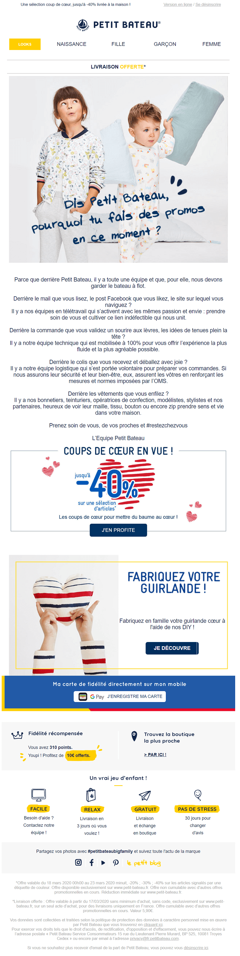 exemples emails coronavirus petit bateau