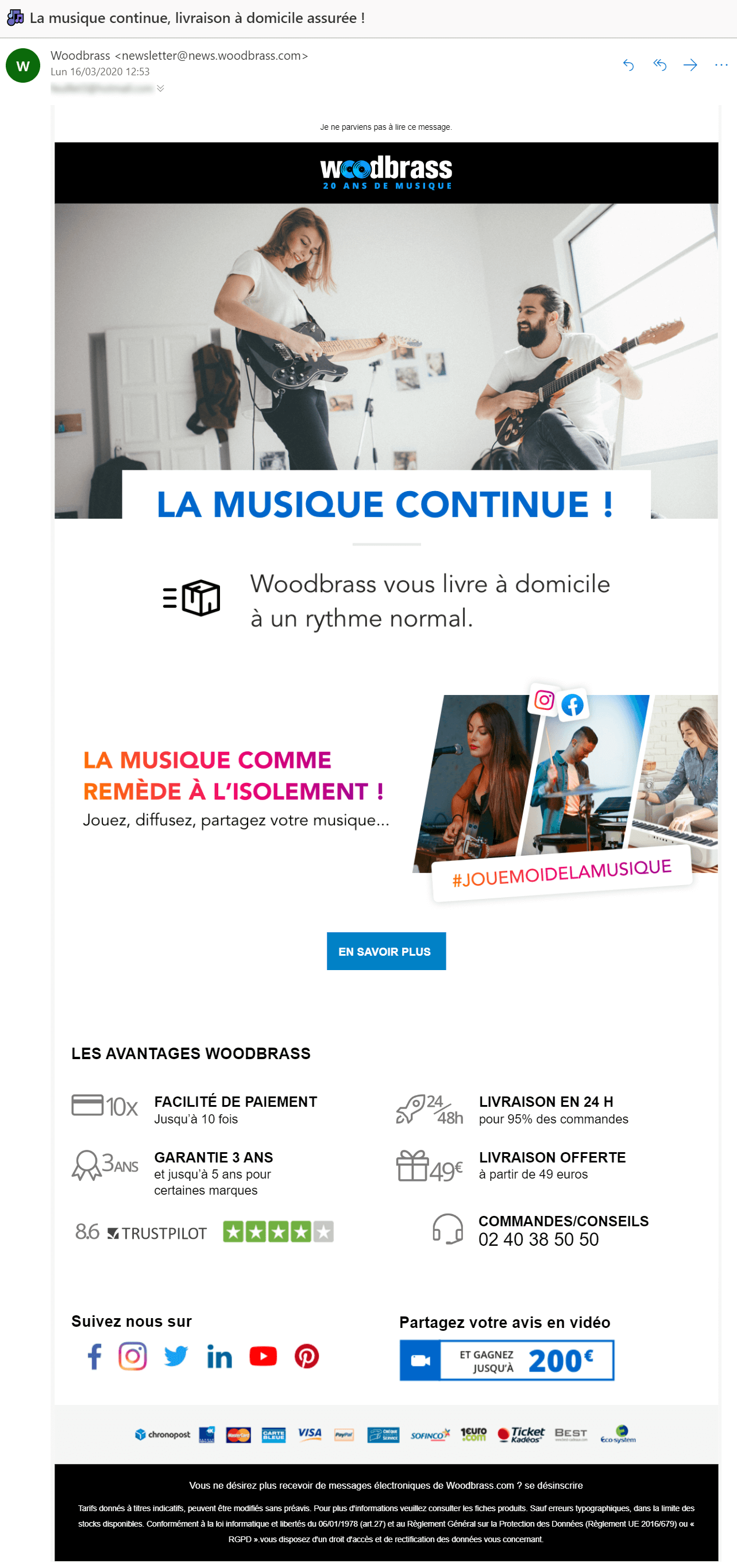 exemples emails coronavirus woodbrass