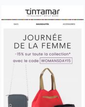 e-mailing - Marketing relationnel - Calendaire (Noël, St valentin, Vœux, …) - Marketing marque - Communication Produits - Nouveaux produits - Marketing fidélisation - Incitation au réachat - Marketing Acquisition - Ventes flash, soldes, demarque, promo, réduction - Tintamar - 05/2024